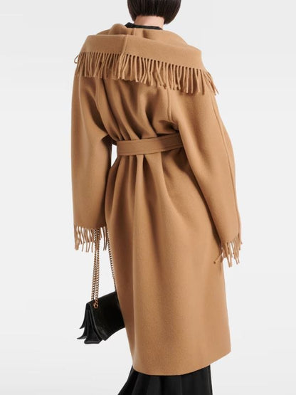 Wednesday S02 Isadora Capri Fringe Coat