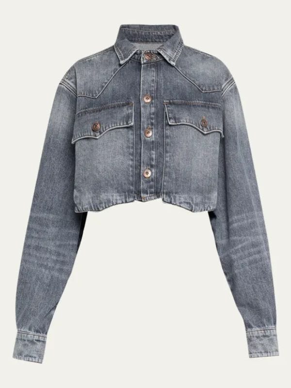 Wild Cards Max Mitchell Cropped Denim Jacket Wild Cards Max Mitchell Cropped Denim Jacket