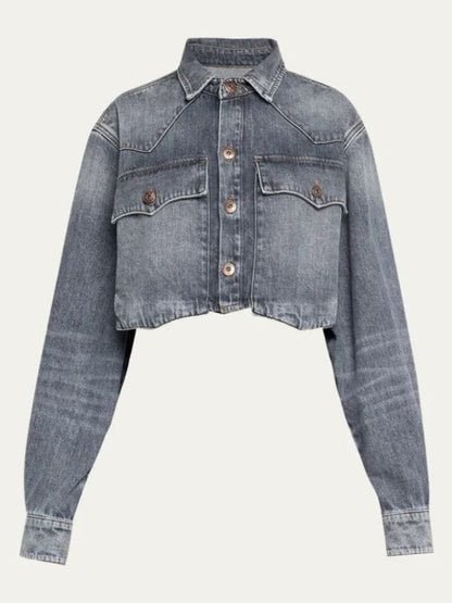 Wild Cards Max Mitchell Cropped Denim Jacket Wild Cards Max Mitchell Cropped Denim Jacket