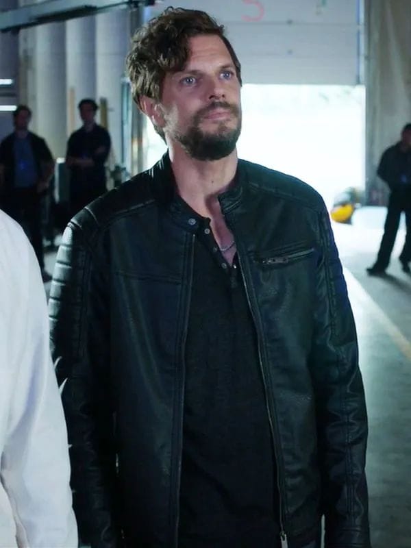 Wild Cards S03 Matt Ellis Black Leather Jacket