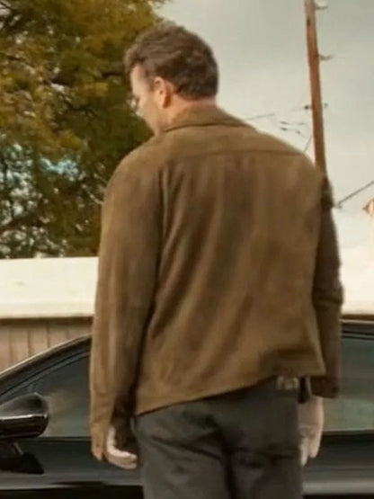 Will Trent S04 Jake McLaughlin Suede Leather Jacket
