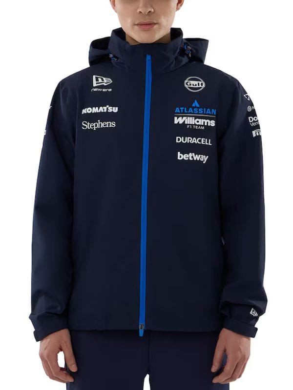 F1 Williams Racing New Era Team Rain Jacket Blue