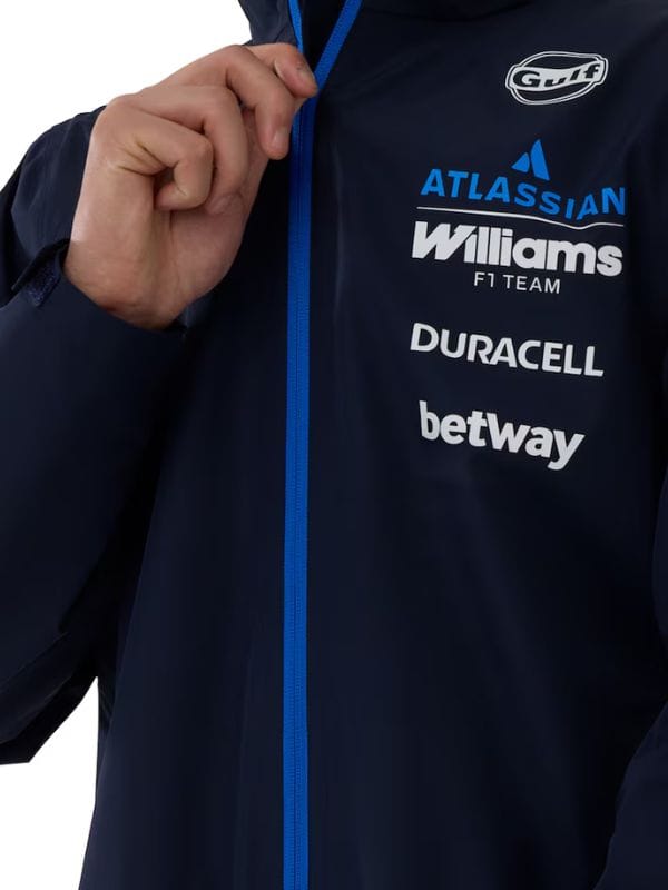 F1 Williams Racing New Era Team Rain Jacket Blue