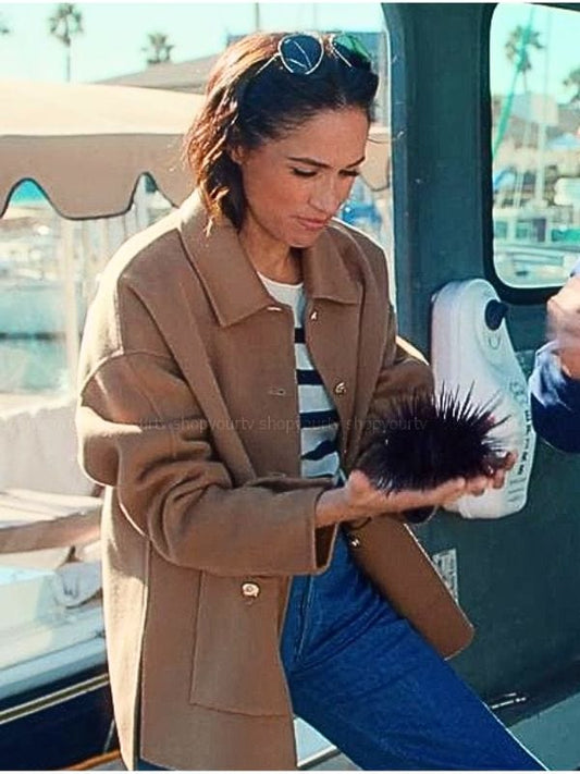 With Love Meghan S02 Meghan Markle Brown Jacket