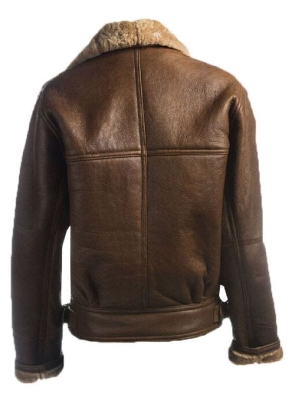 Women Brown B3 Shearling Leather Jacket Brown B3 Shearling Leather Jacket For Women