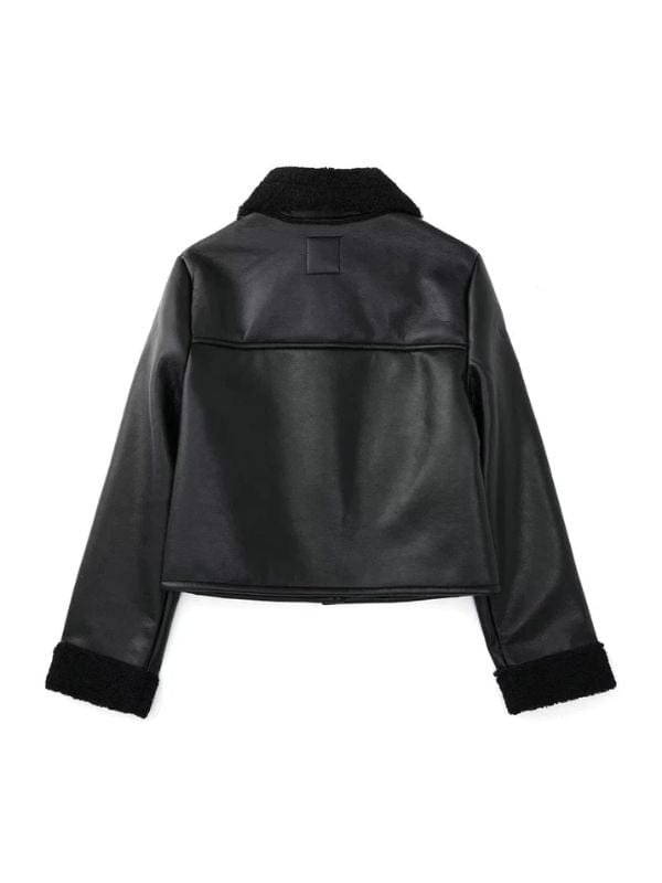 Women Fashion Thick Warm Shearling Jacket Women Fashion Thick Warm Shearling Jacket
