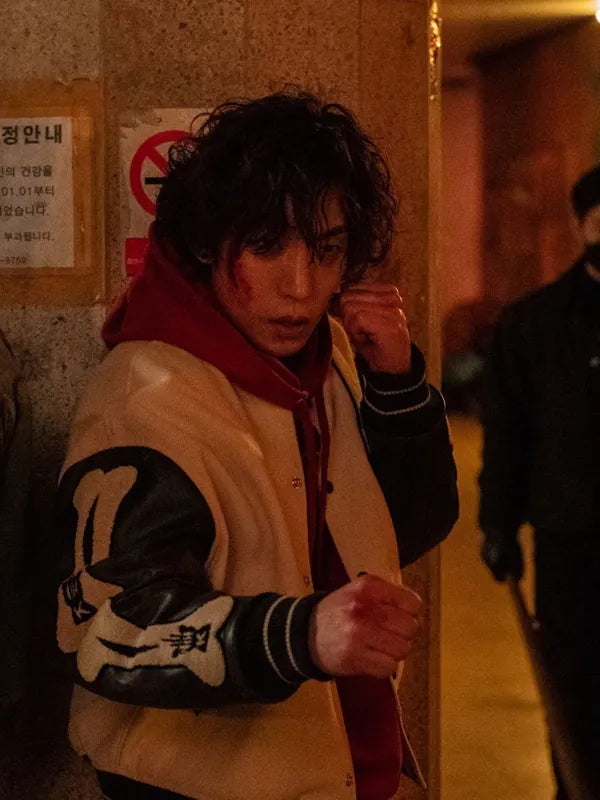 Woo-jin Bloodhounds S01 Varsity Jacket