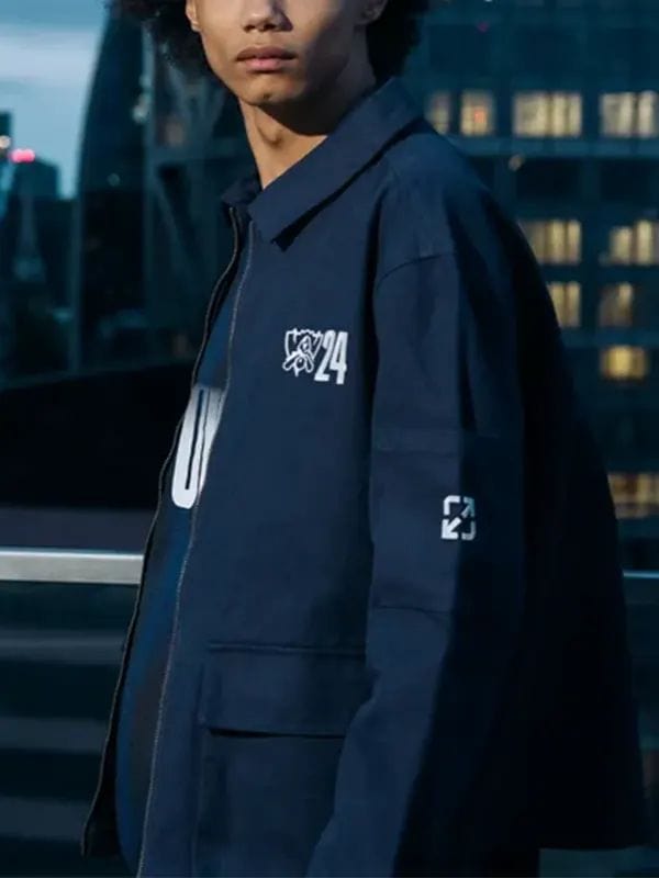 Worlds 2024 Work Jacket Riot Game Worlds 2024 Work Jacket Blue