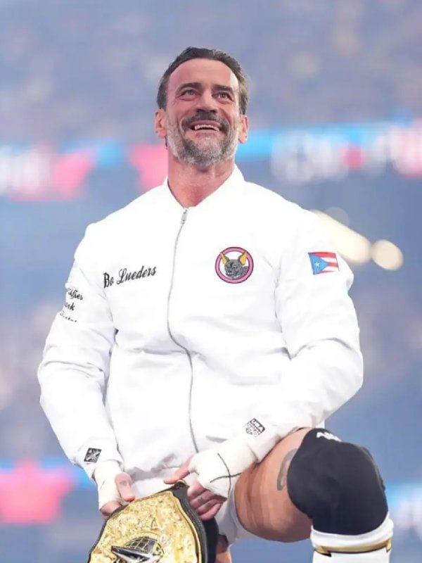 WrestleMania 42 CM Punk Jacket White