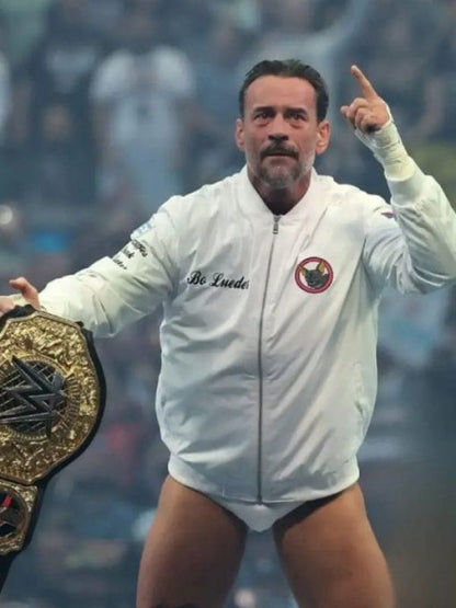 WrestleMania 42 CM Punk Jacket White