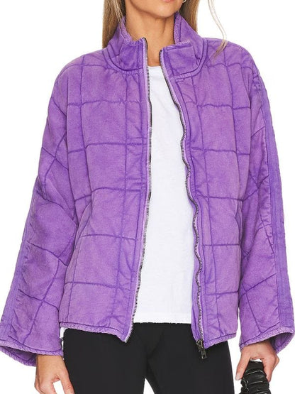 Yellowjackets S02 Juliette Lewis Quilted Jacket Yellowjackets S02 Juliette Lewis Quilted Jacket Purple