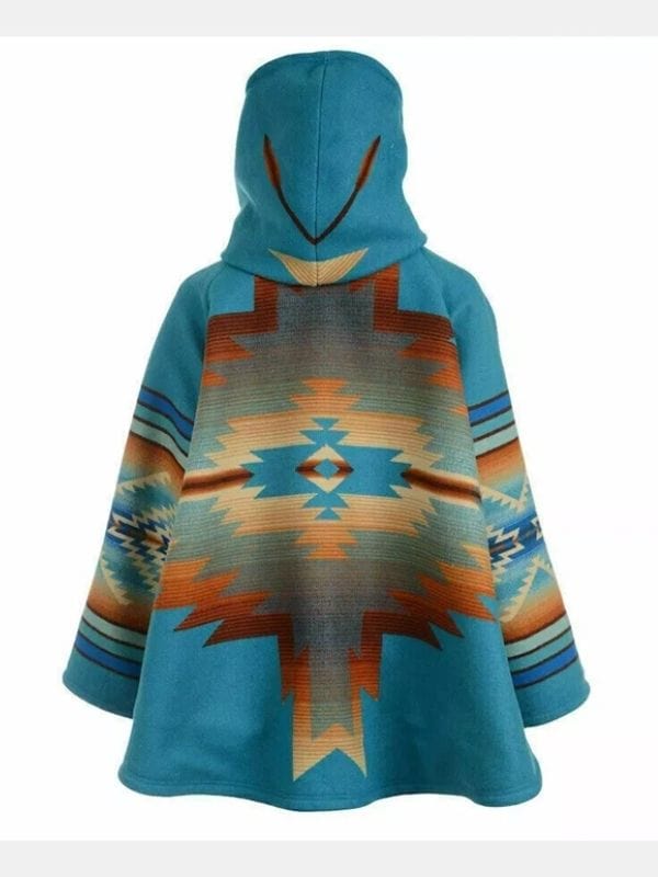 Yellowstone Kelly Reilly Blue Hooded Coat