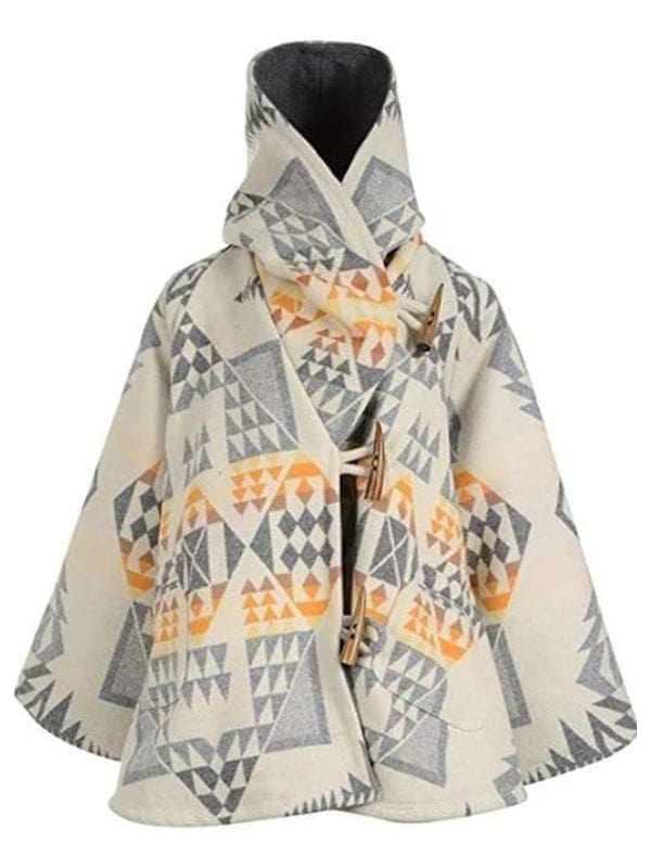 Yellowstone Kelly Reilly White Poncho Cloak Coat