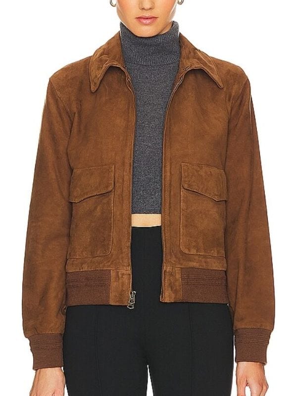 Your Friends and Neighbors S01 Lena Hall Brown Suede Jacket Your Friends and Neighbors S01 Lena Hall Brown Suede Jacket