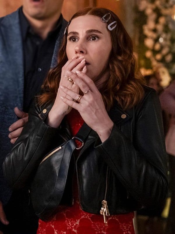 Zosia Mamet Laid S01 Leather Jacket Zosia Mamet Laid S01 Leather Jacket